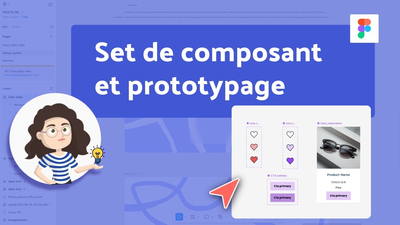 Figma - Set de composants et bases du prototypage
