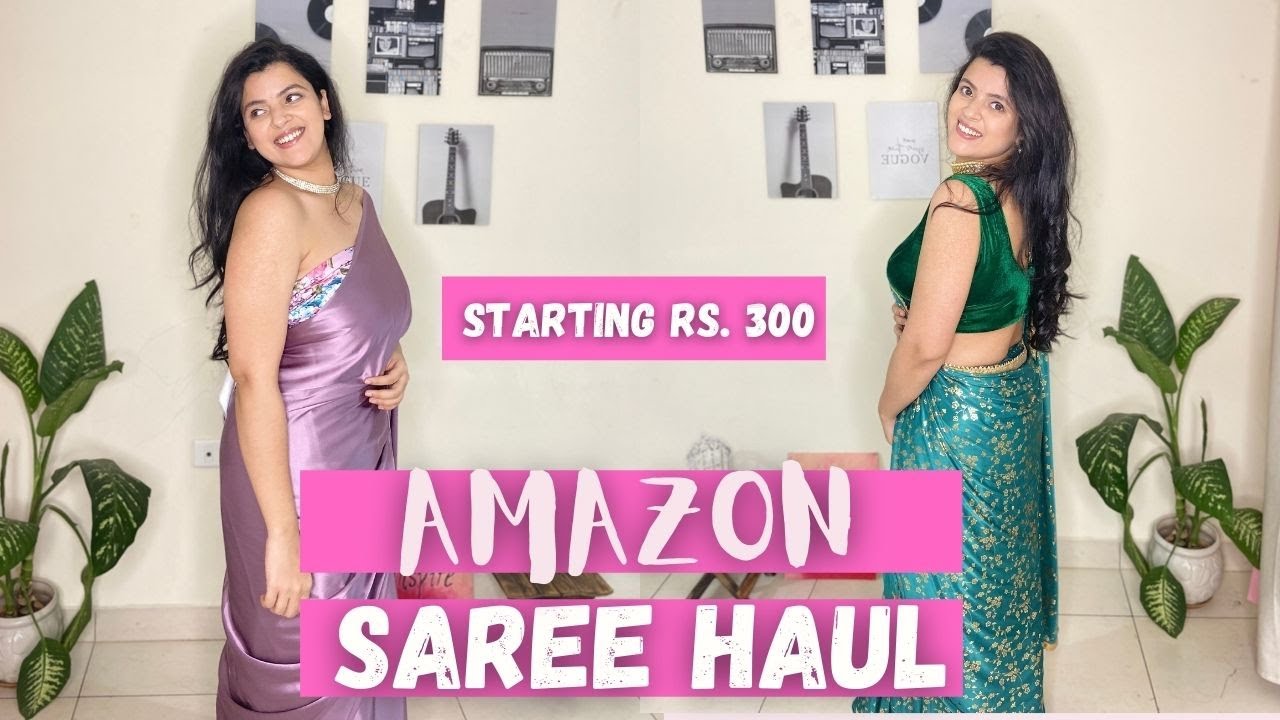 *BEST * Amazon Saree Haul Starting Rs  300 | Party Wear Sarees Haul | Affordable Sarees