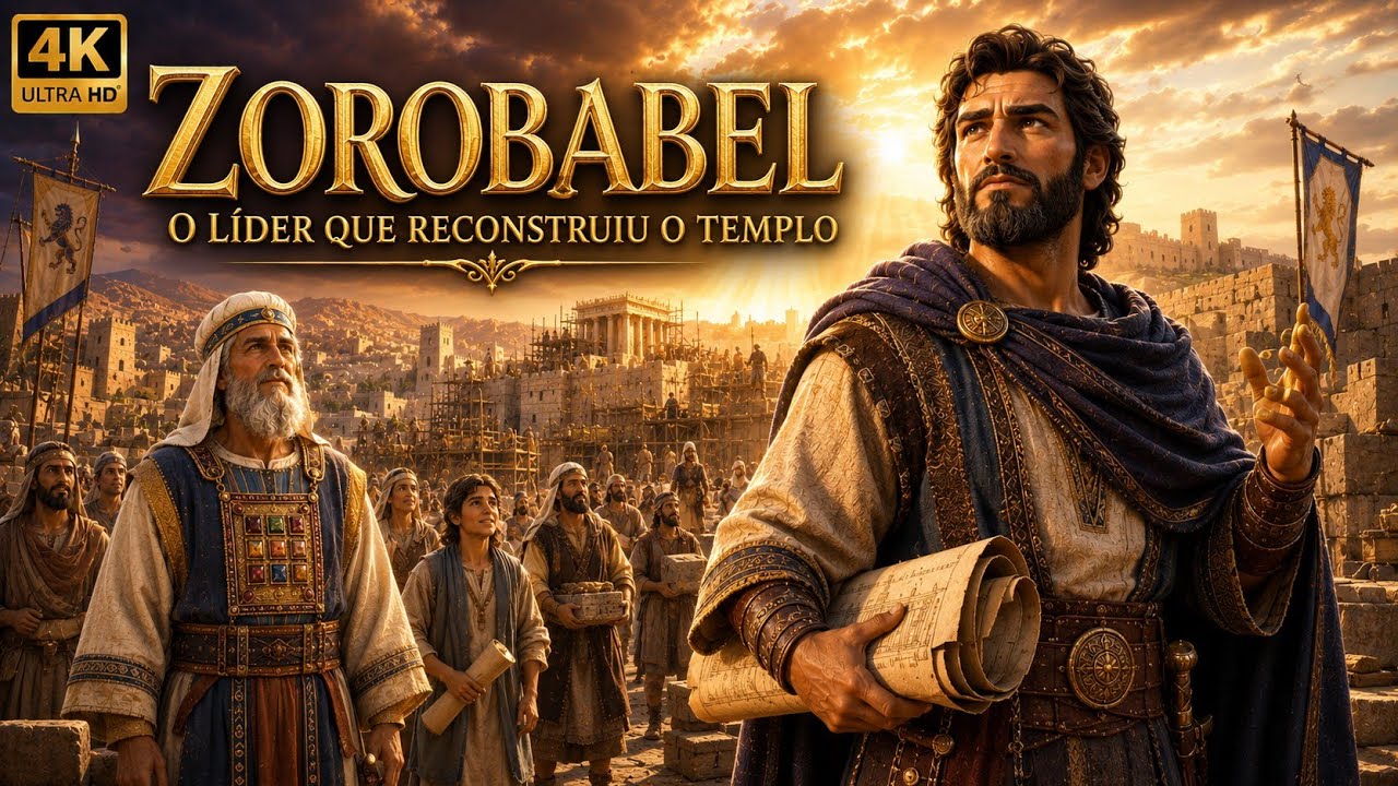 Zorobabel – Reconstruindo com a Ajuda de Deus 🏗️🙏 | História Bíblica Infantil