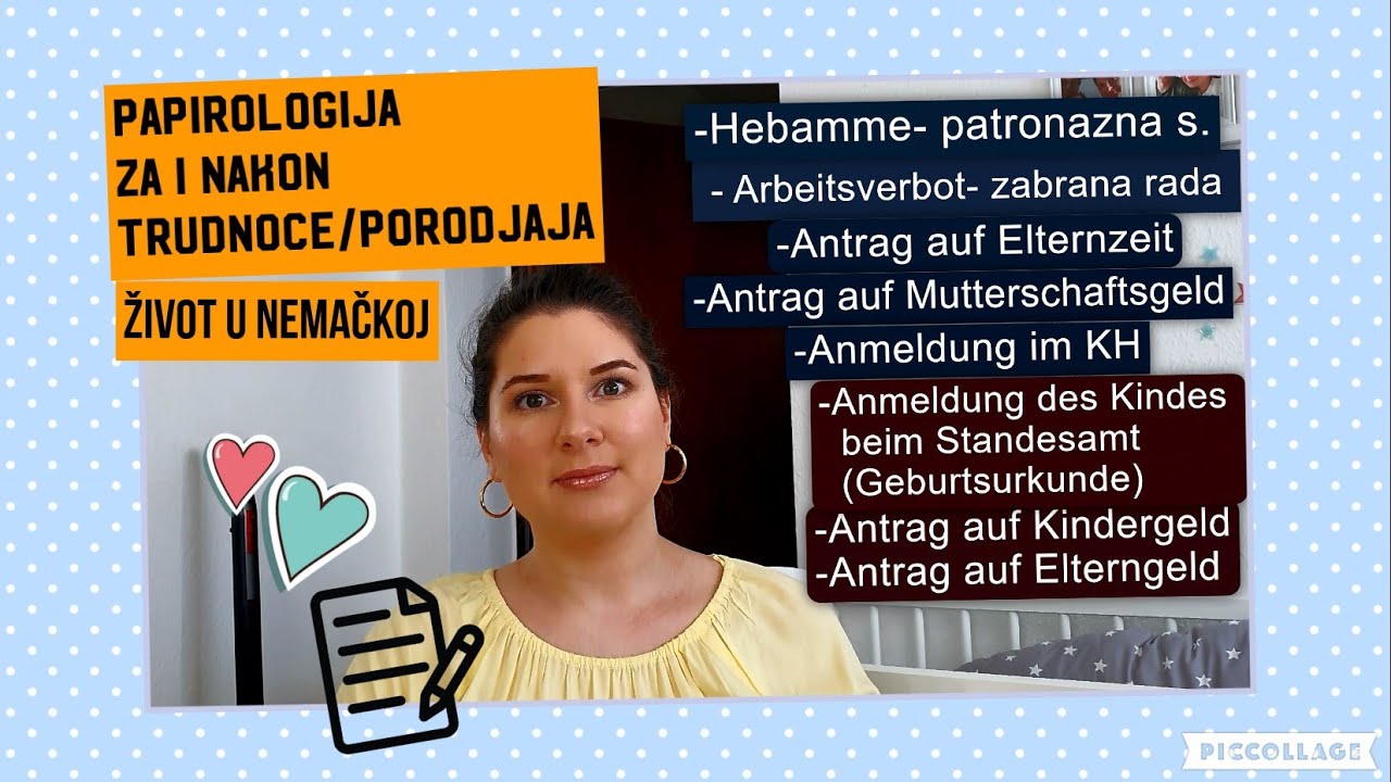 STA SVE TREBA DA URADITE U TOKU I NAKON TRUDNOCE, AKO ZIVITE U NEMACKOJ?