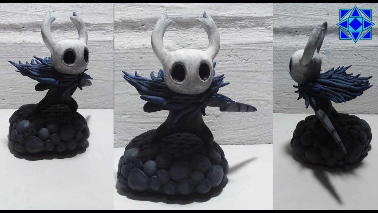 Como hacer El Caballero de Hollow Knight de Porcelana Fria / Plastilina (Ruiz Artista)