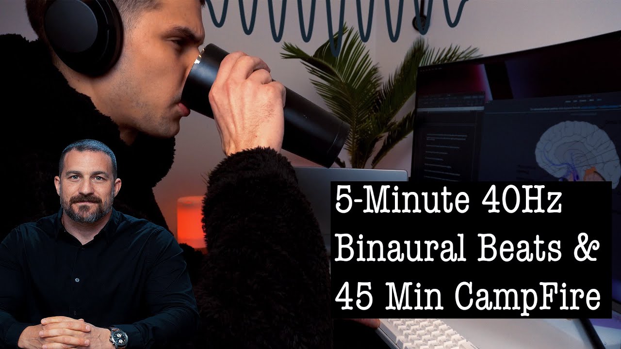 Study with Me for the MCAT: [5 Minute 40 Hz Binaural and 45 Minutes of Campfire]🪵🔥 50/10 Pomodoro