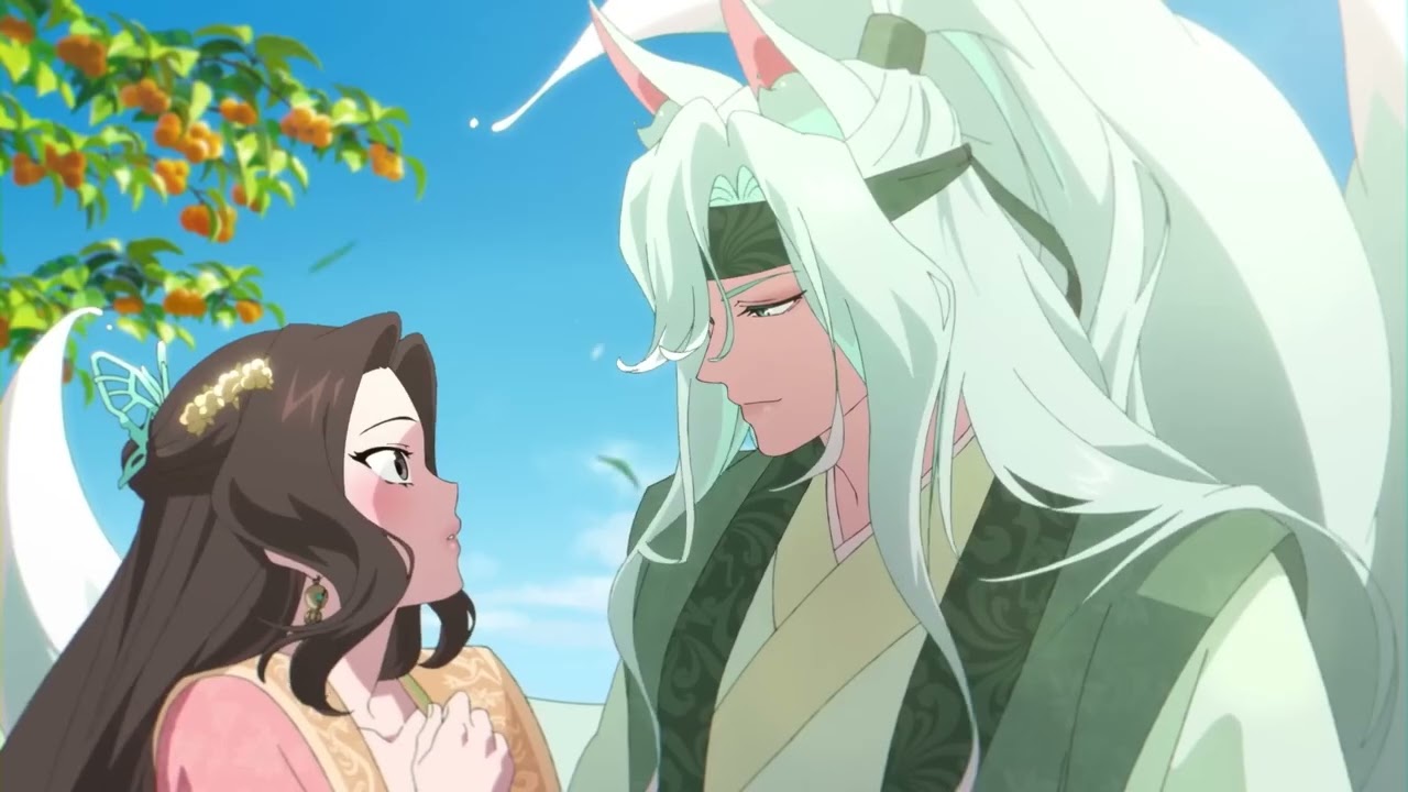 Девушка влюбилась в девятихвостого лиса💕 *романтический клип*клип про любовь*amv *аниме клип