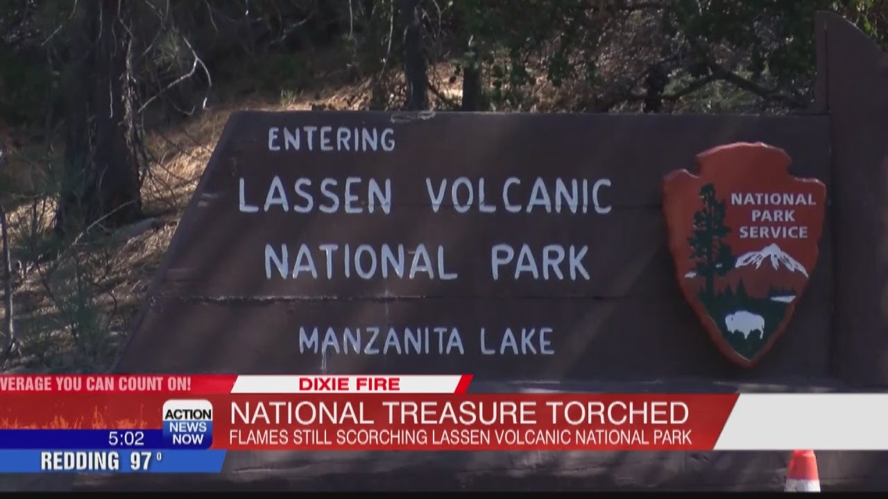Dixie Fire burns through Lassen Volcanic National Park