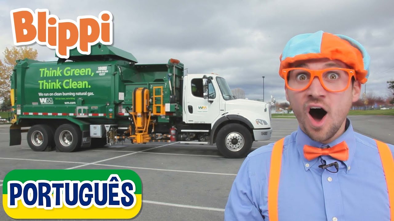 Caminhões de Lixo e Reciclagem com Blippi | +Vídeos Educativos para Crianças | Aventuras de Blippi