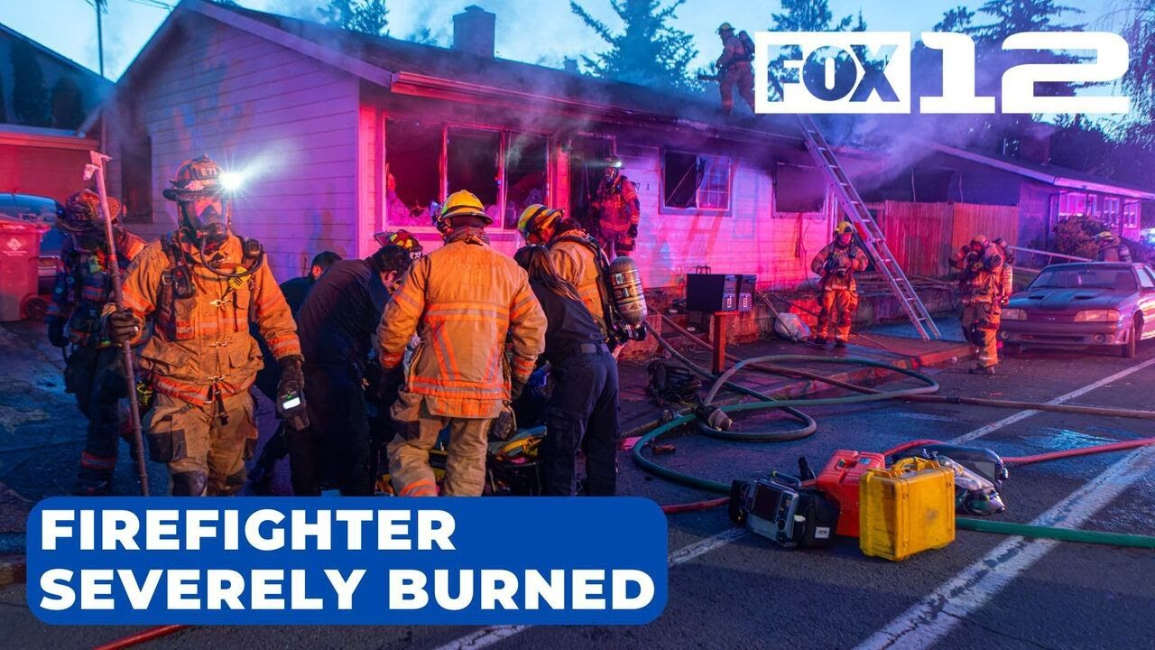 Firefighter ‘severely’ burned while battling duplex fire in Gresham