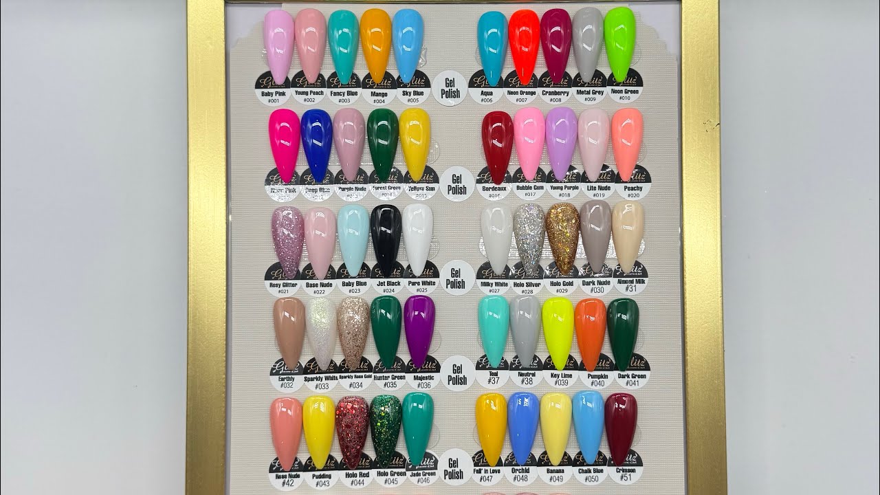 📷Swatching 59 Glitz Gel Colors With Me