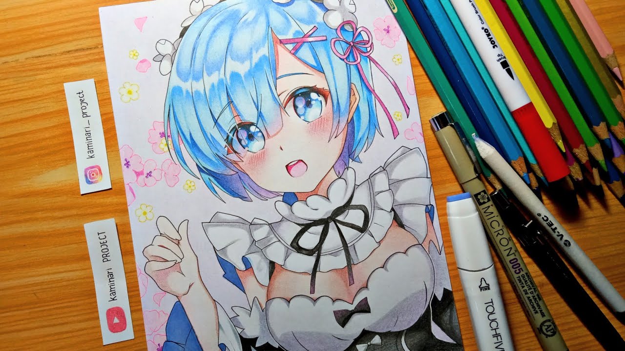 drawing Rem レム [ Re:Zero kara Hajimeru Isekai Seikatsu ]