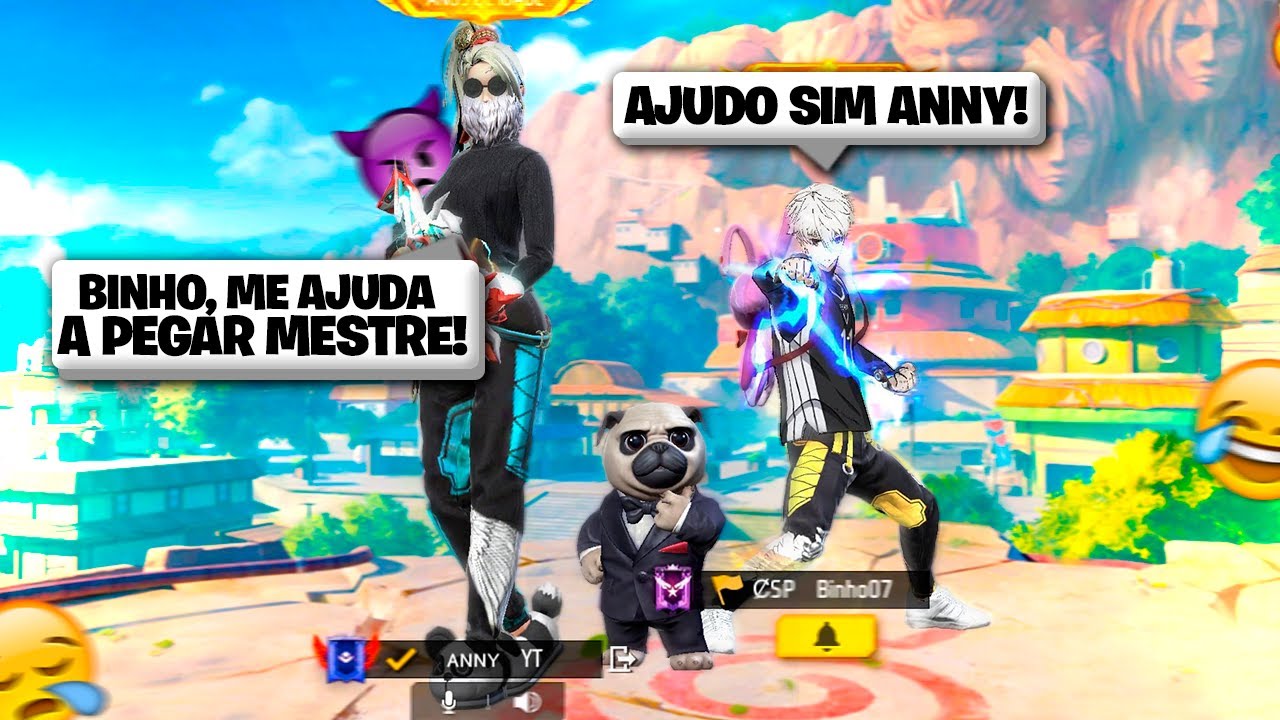 MEU IRMÃOZINHO ME CARREGOU NA RANQUEADA NO FREE FIRE 😂❤️