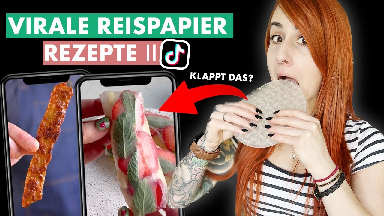 Ich teste NEUE Reispapier Rezepte von TikTok (KRASS!)