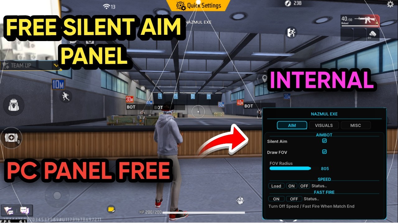 Free Silent Aim Panel For Pc 🎯 Free Fire Pc Panel || Free Panel For Free Fire Pc || Panel Ff