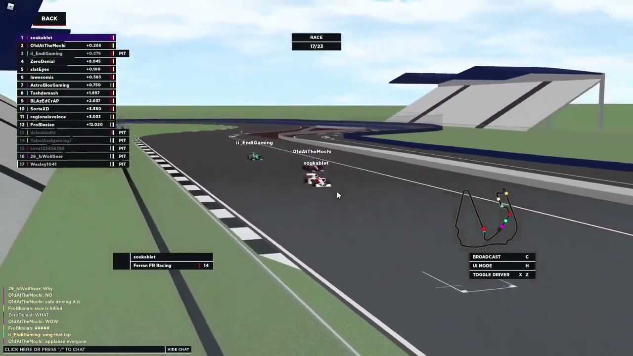 soukablet sets the best single race lap in FRL's history