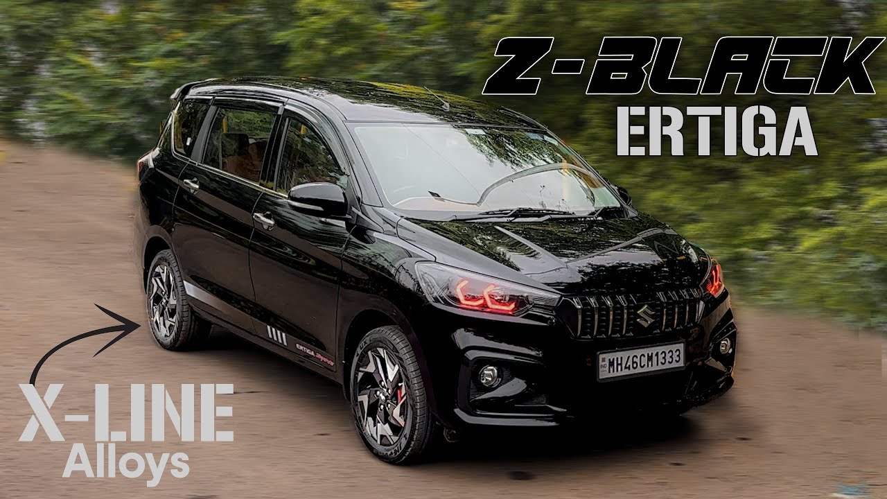 OUR FIRST ALL BLACK ERTIGA MODIFICATION | BLACK X-LINE ALLOYS | ERTIGA SPORTS | 📞9321811482