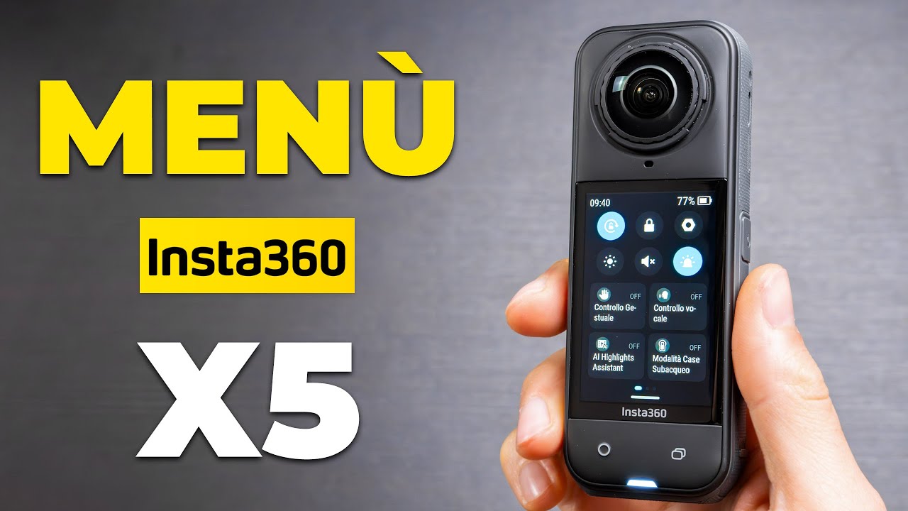 Come Usare la Insta360 X5 - Menù e Impostazioni