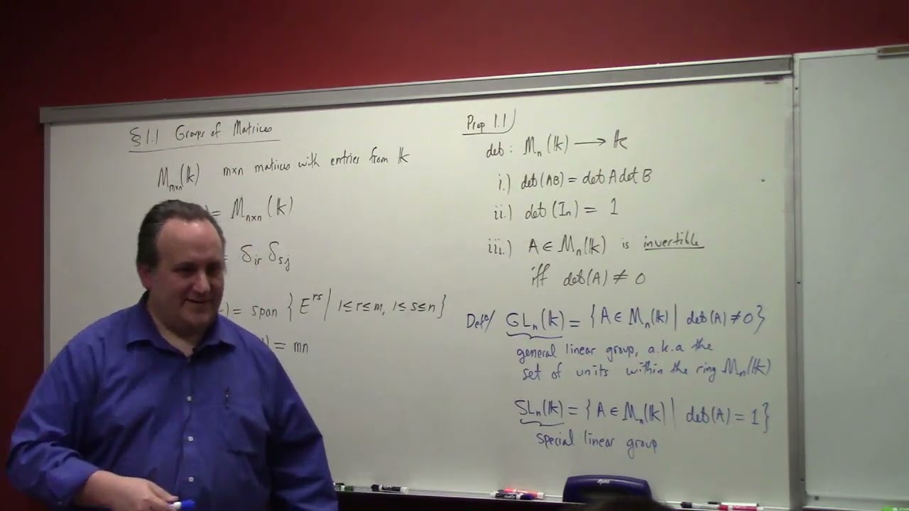 Matrix Groups: L1: norm and topology, 1-19-26