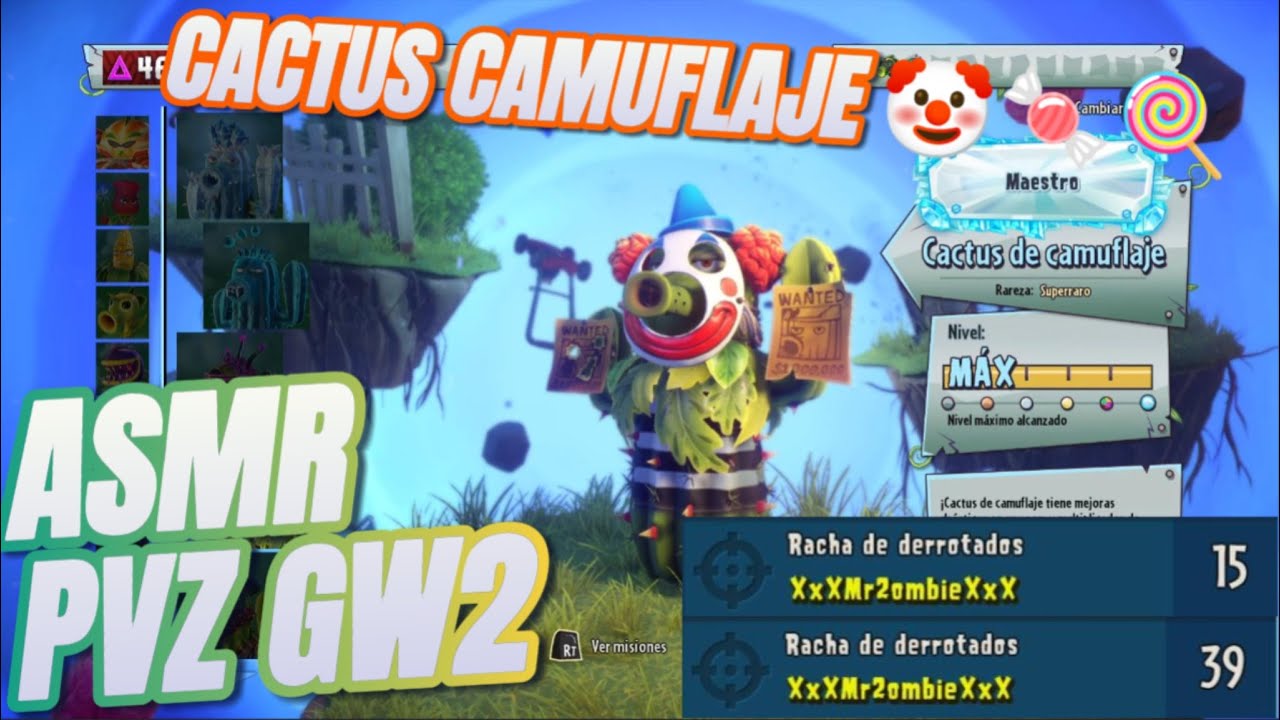 PVZ GW2 Recordando Halloween 2025🎃🌵 | ASMR Trigger de Agua 💧