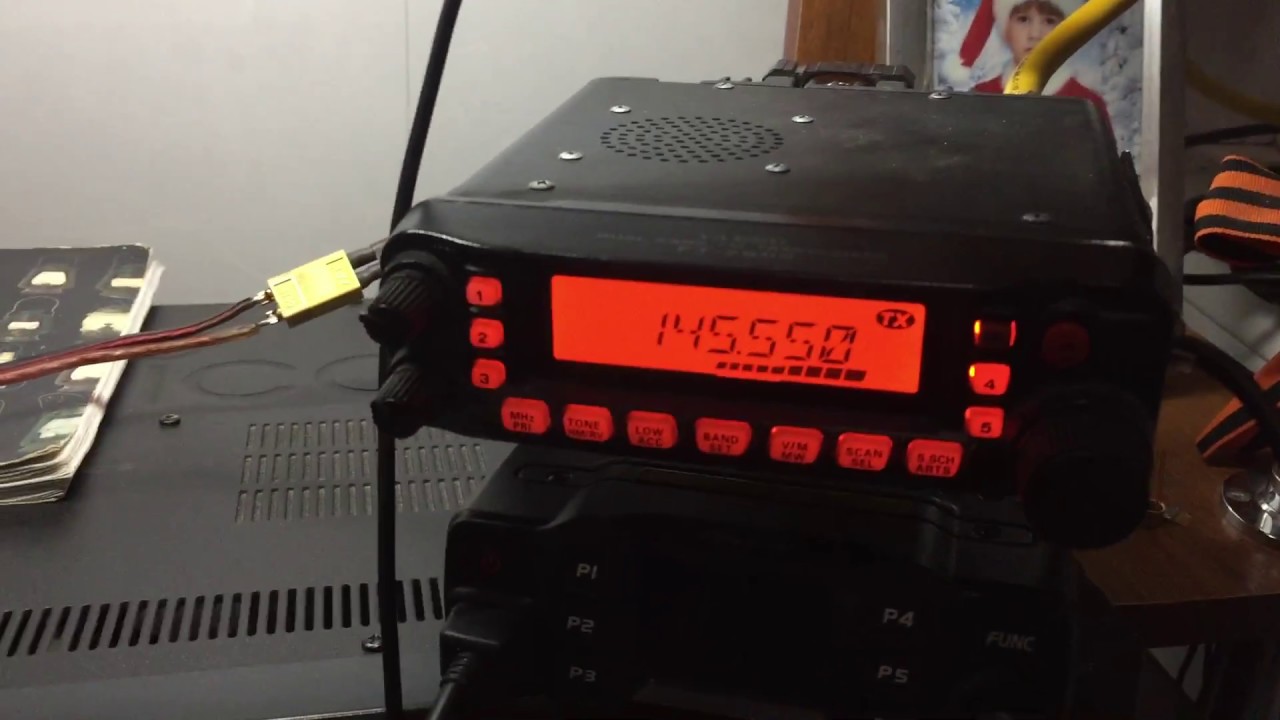 Yaesu FT7900r работа на УКВ антенна Opek-200 Видео№2