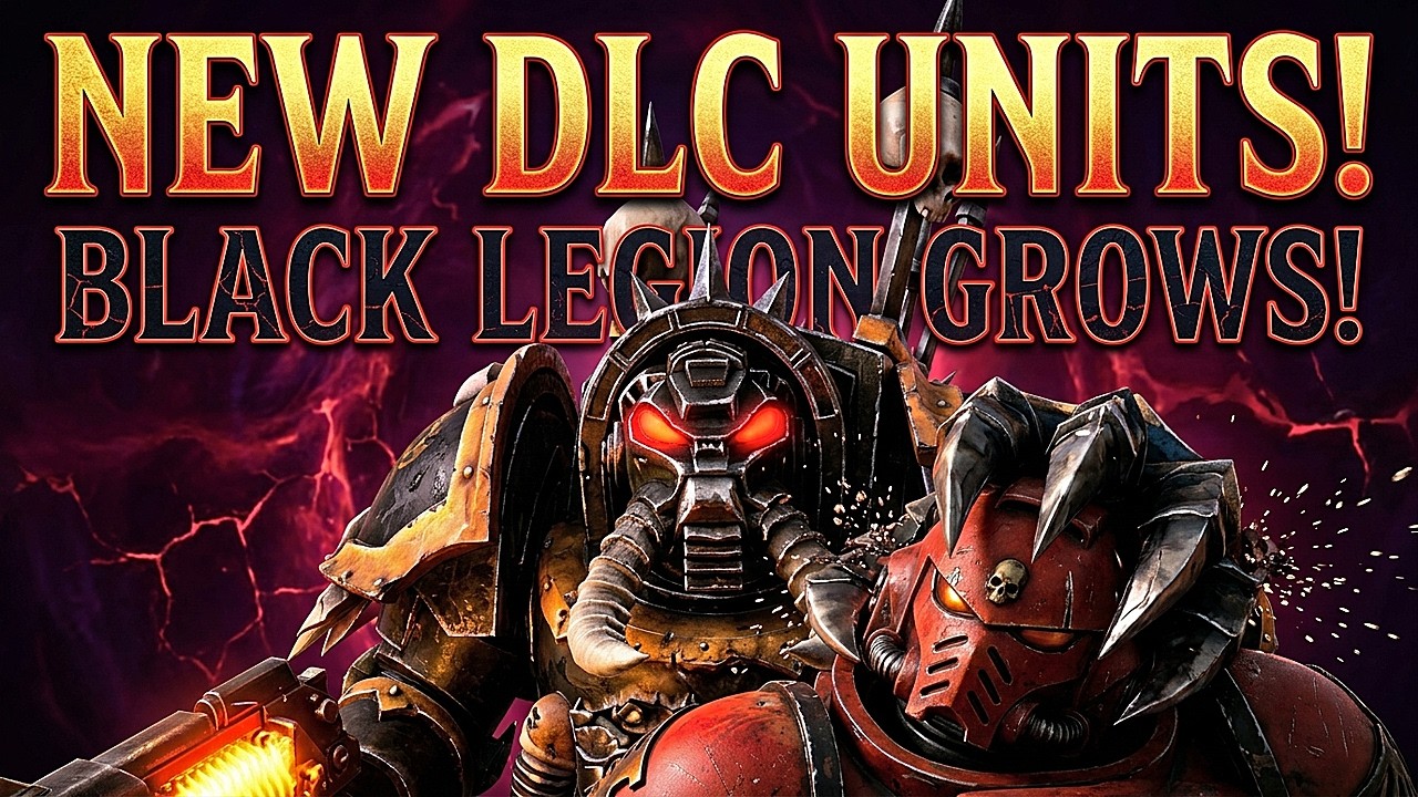 NEW DLC! NEW UNITS! Chaos BLACK LEGION Vs Blood Angels | Warhammer 40K EPIC Battle