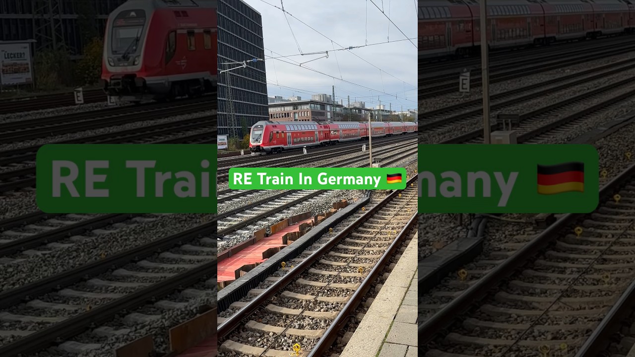 Train in Germany Regional Express RE Train Deutsche Bahn 🇩🇪