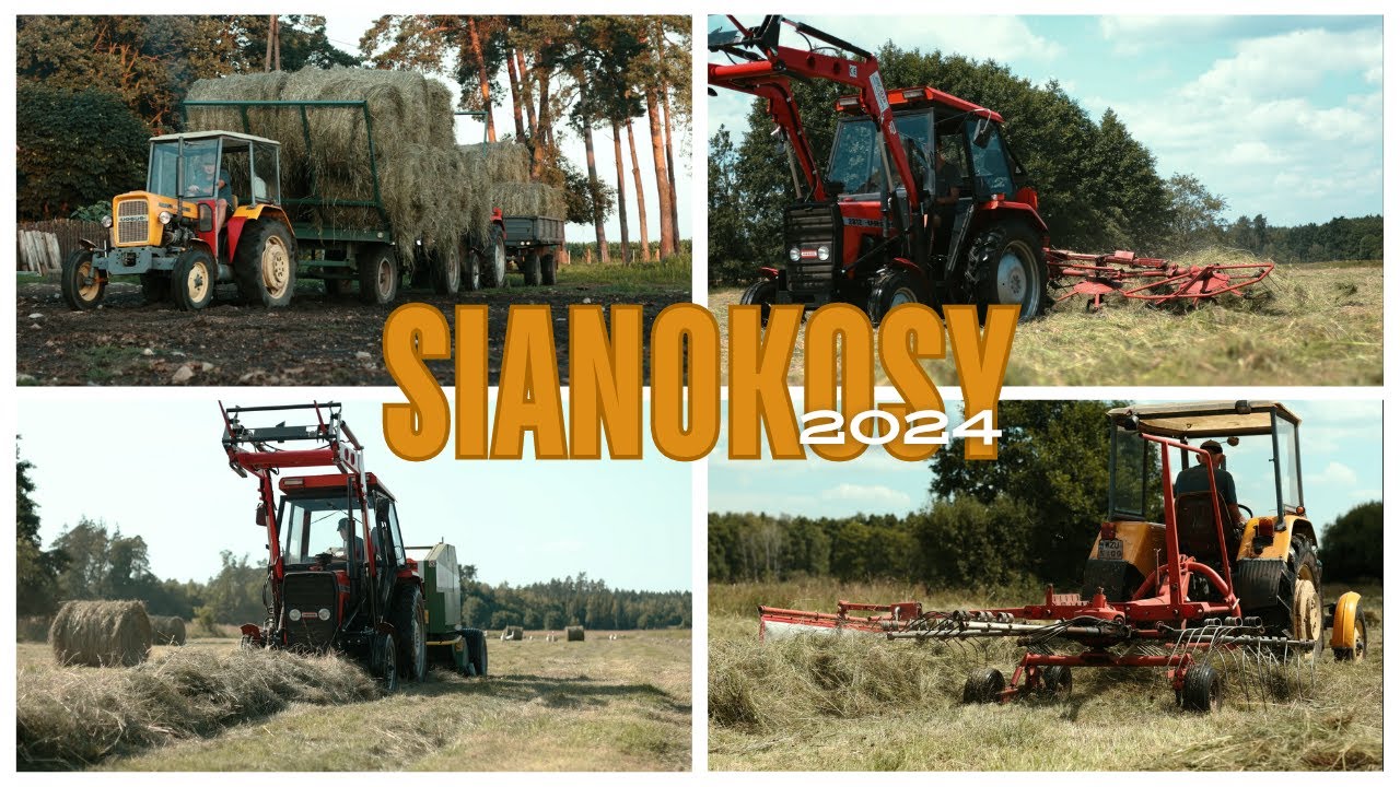 🔥URSUSY DOSTAJĄ PO GARACH 🔥POLSKIE SIANOKOSY 2024 🍀DŹWIĘK SILNIKA🚜