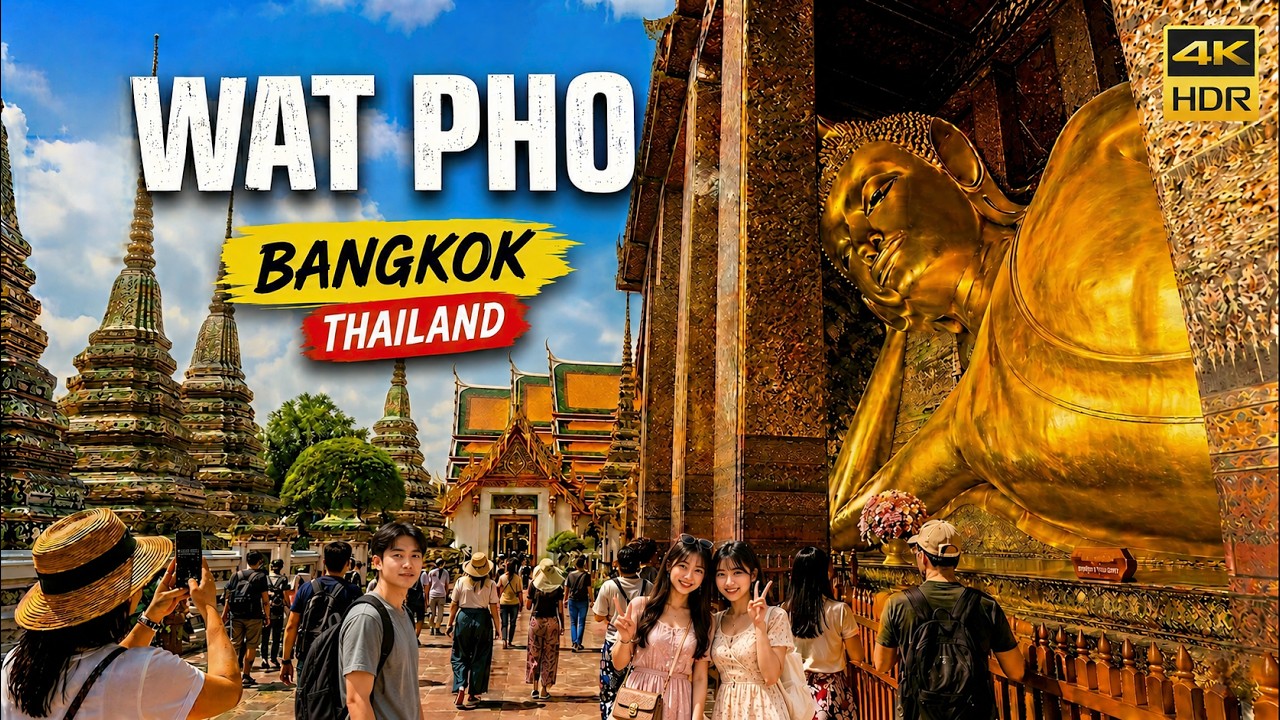 Wat Pho Temple Bangkok | One of Most Beautiful Temples in Thailand [4K HDR]