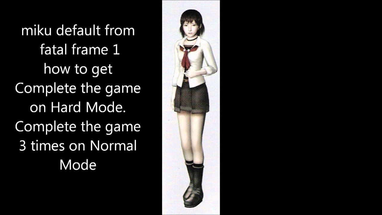 fatal frame 3 costumes