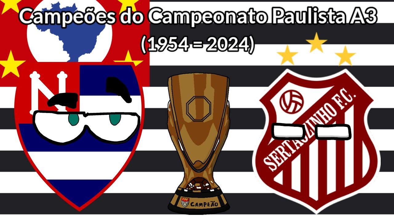 Campeões do Campeonato Paulista Série A3 (1954 = 2024)