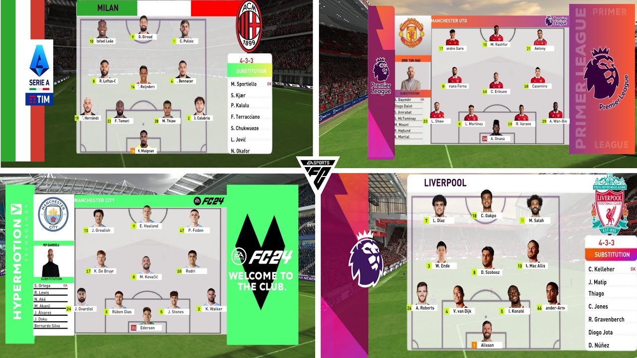 RELEASE!! New Starting 11 EA FC 24 | Fifa 16 Mobile | HD GRAPICH