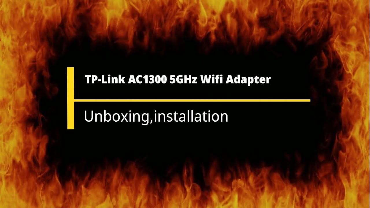 TP-Link AC1300 5GHz Wifi adapter Unboxing , Installation