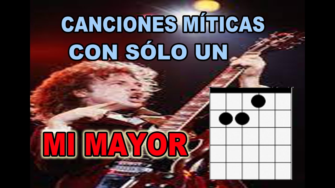 POR QUÉ CON SÓLO PONER UN MI MAYOR PUEDES TOCAR TODOS ESTOS RIFFS MÍTICOS DE ROCK!!