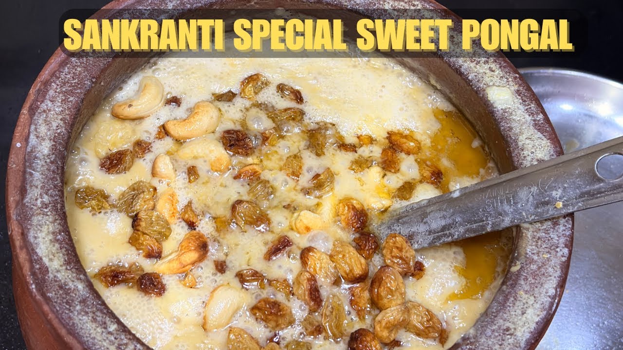 Traditional Sweet Pongal Recipe( Creamy, Rich, Aromatic, Comforting, festive South Indian Dessert)