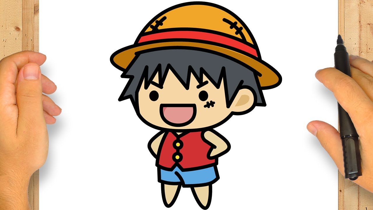 COMO DESENHAR O LUFFY | One Piece | Passo a Passo Simples e Fácil