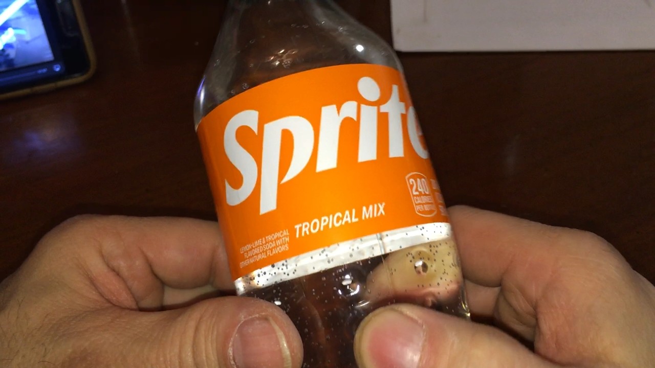 Let's try Sprite Tropical Mix why leave home bring the Tropic to you