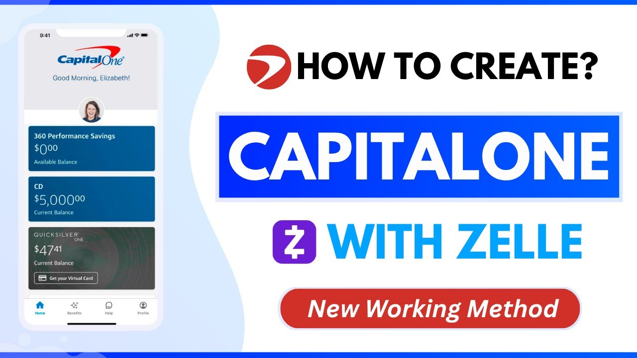 How To Create Capital One Bank 2026 (FRESH METHOD) - Create Zelle Account - Open USA Bank 2026