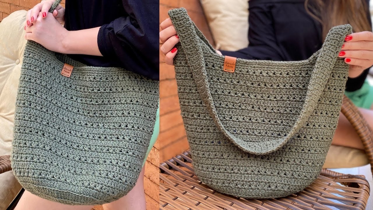 BOLSA RIO -Linda bolsa de crochê, fácil e prática de fazer, passo a passo por @MarceloNunesCroche