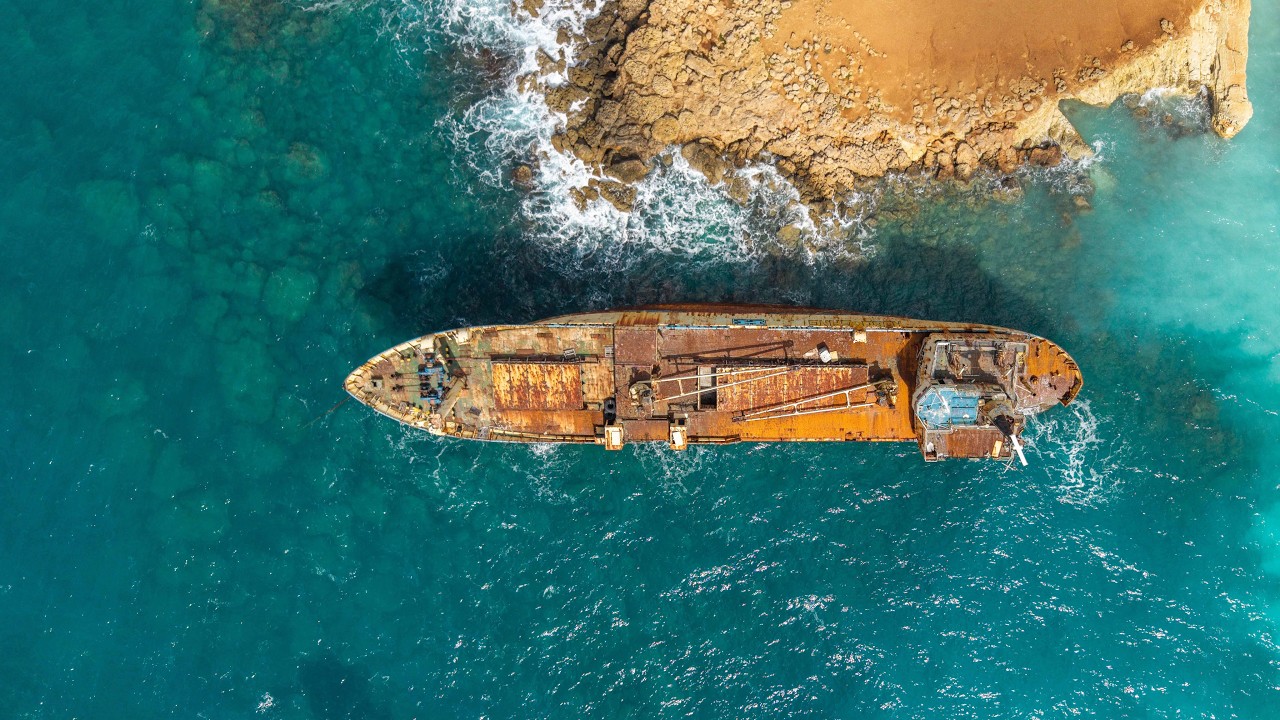 Edro III – Shipwreck from a Drone Dji Air3s
