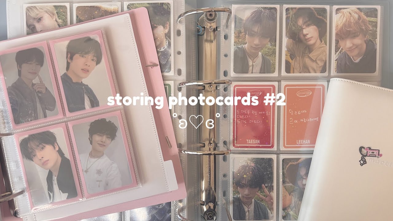 storing photocards #2  𐙚⋆°. ft bnd, &team, p1h, & more