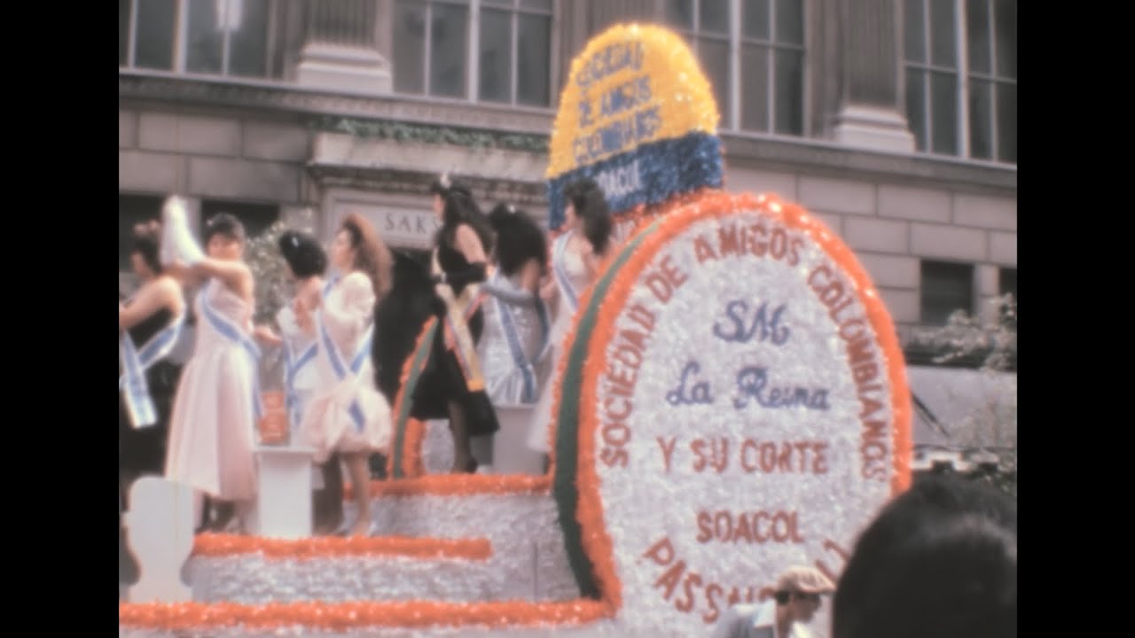 New York (Desfile de la Hispanidad) 1988 archive footage
