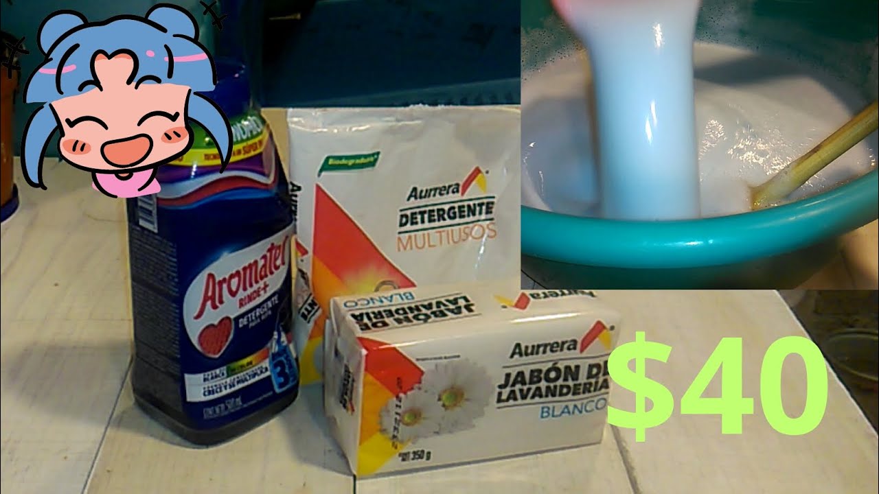 ¡Jabón líquido para lavadora con la barra Aurrera 👍