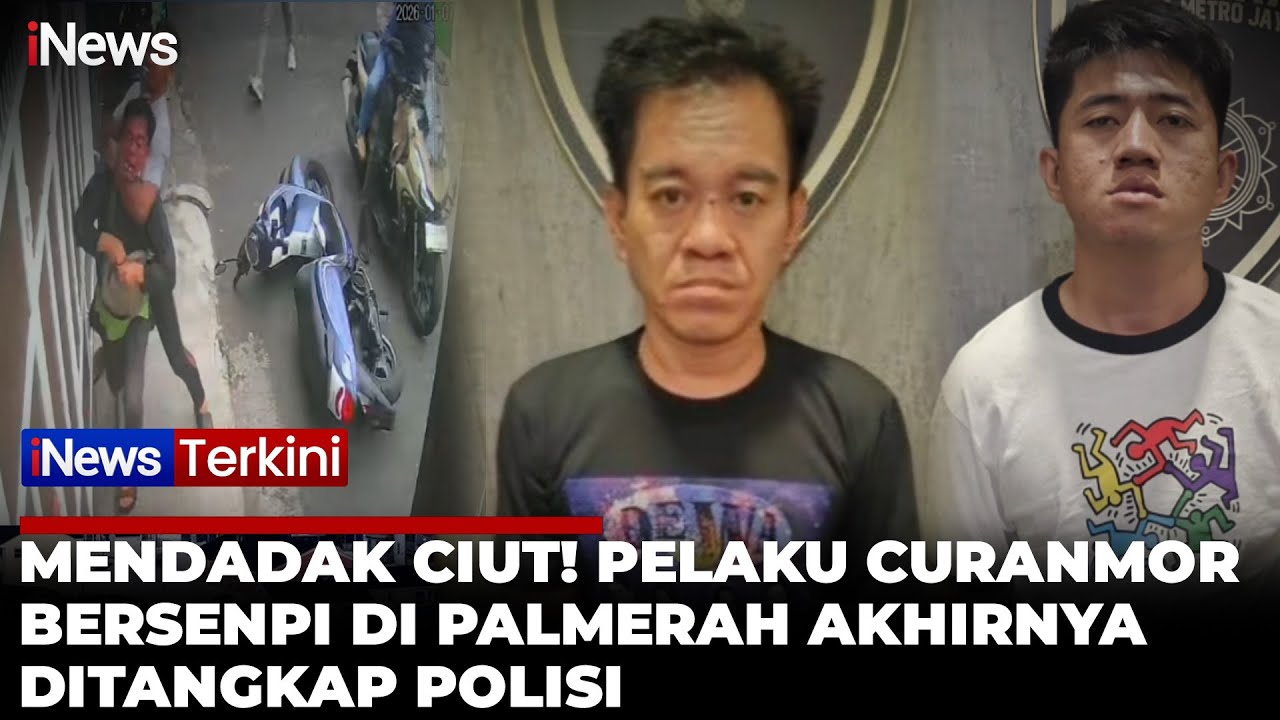 Akhir Pelarian! Pelaku Curanmor Tembak Warga di Palmerah Dibekuk Polisi | iNews Terkini