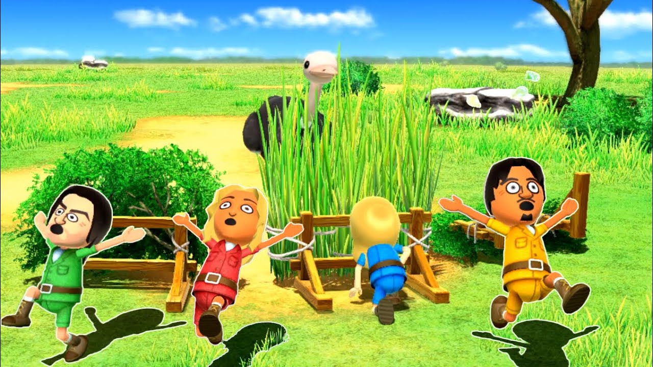 Wii Party U Minigames  - Princess Peach Vs Sara Vs John Vs Jianjun (Master Difficulty)