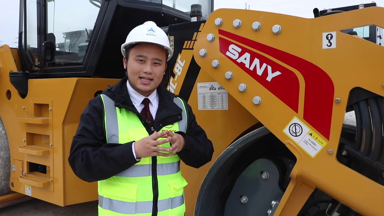 Sany Tandem Drum Roller STR130C-8S Walkaround