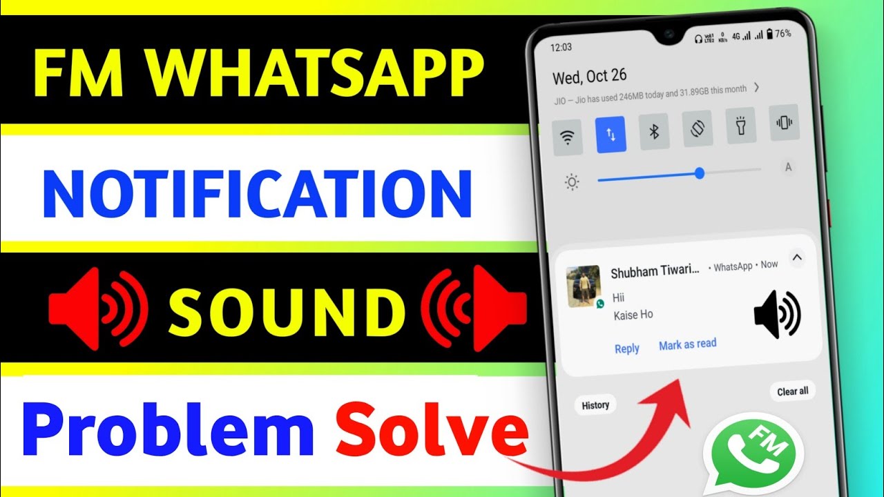 How To Solve Fm WhatsApp Notification Sound Problem | Fm WhatsApp Notification Sound Problem | 2023