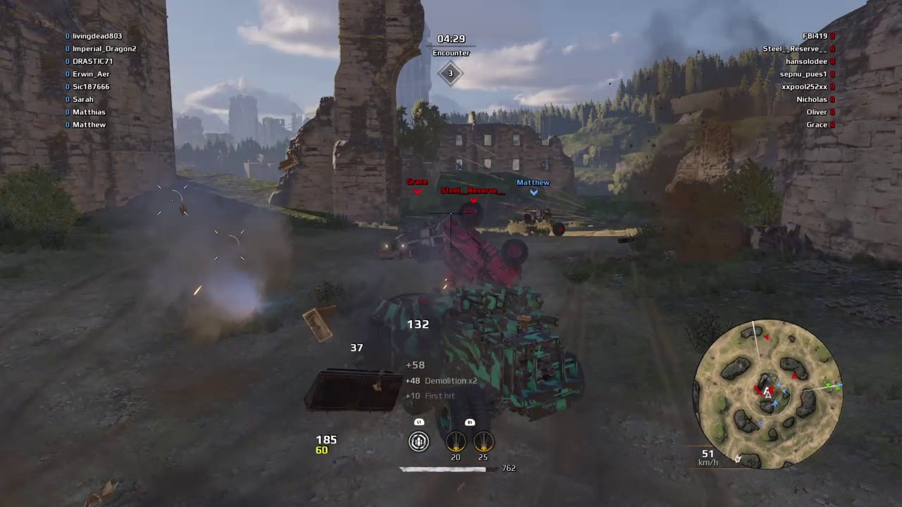 Crossout cannon impulse
