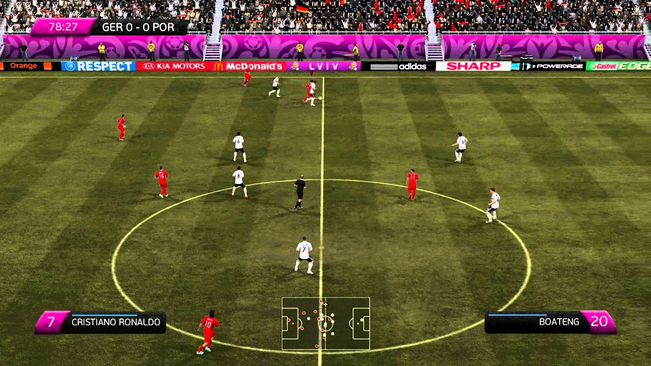 Fifa 12 Euro 2012 : Germany vs Portugal 2nd Half [gameplay PC] HD1080p