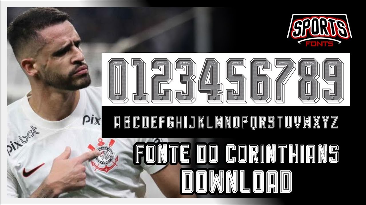 Fonte da camiseta do Corinthians |  download Grátis