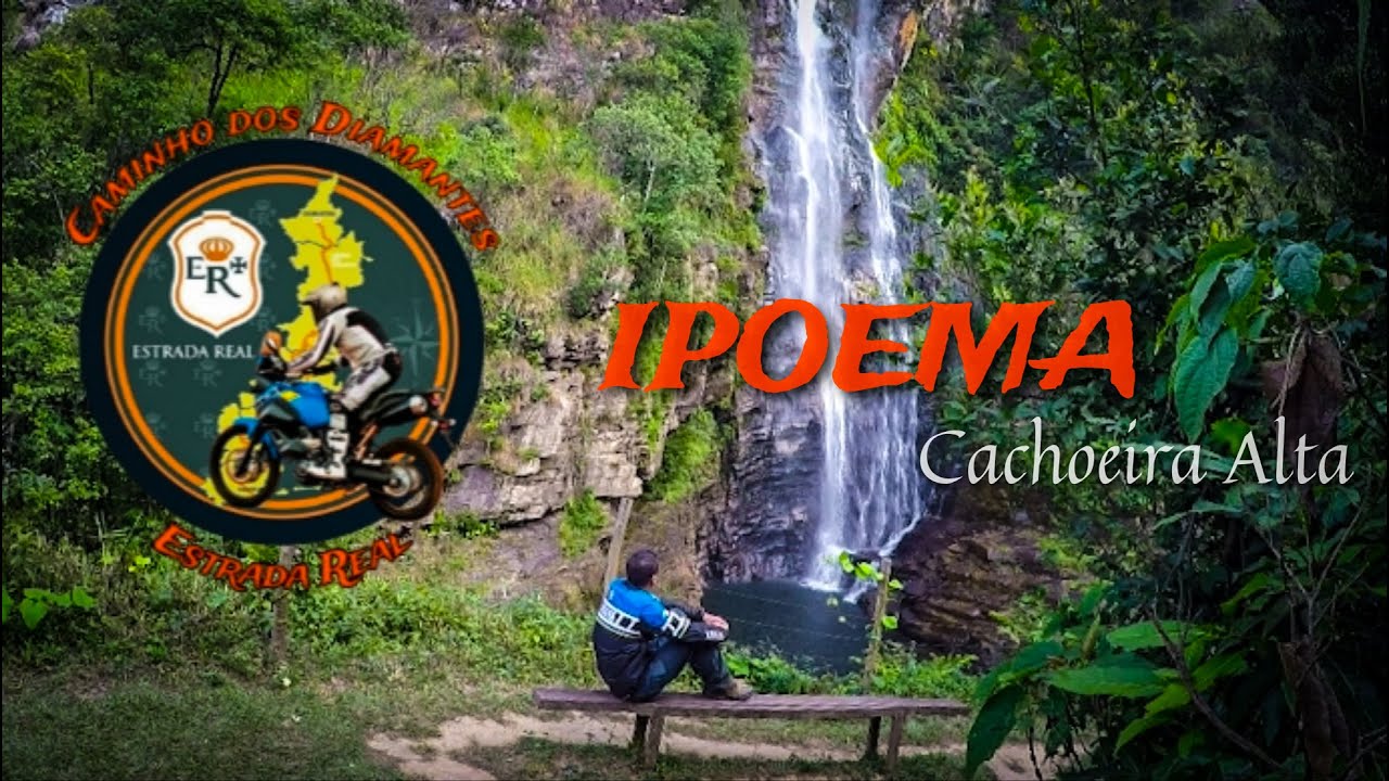 Cachoeira Alta em Ipoema #estradareal #cachoeira #passeiodemoto