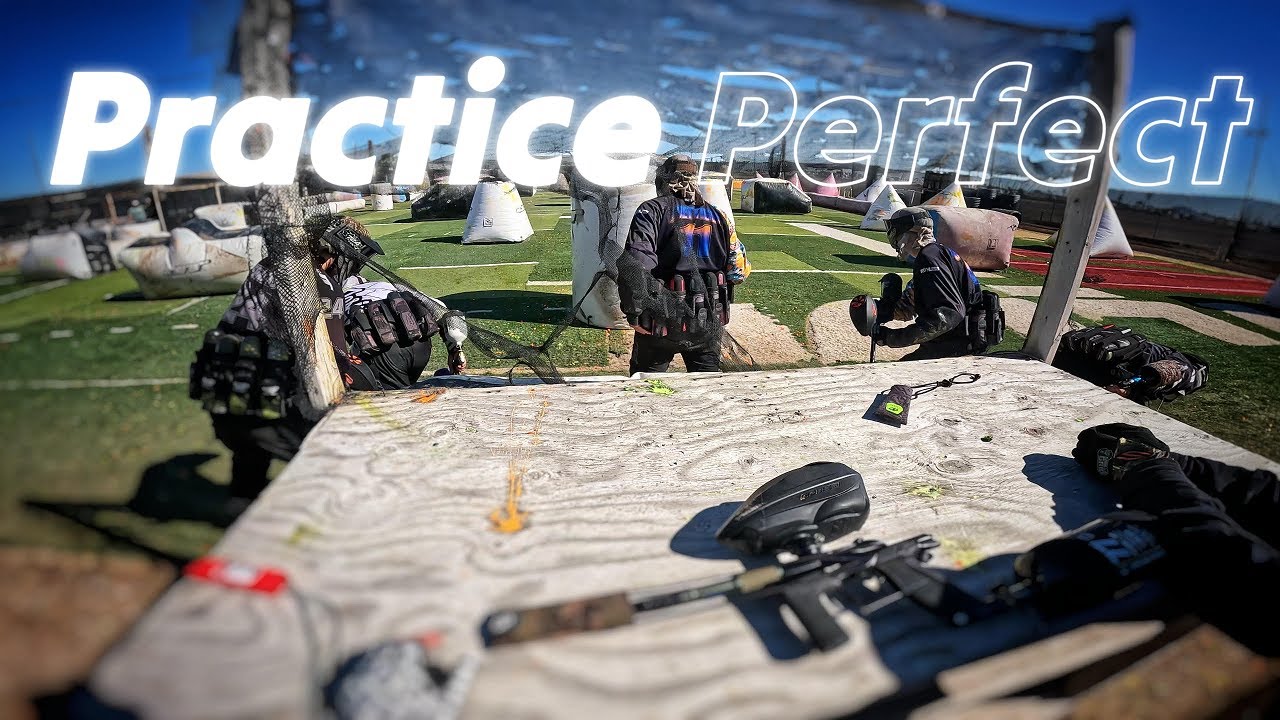 Paintball practice at AZBattleZone with the team