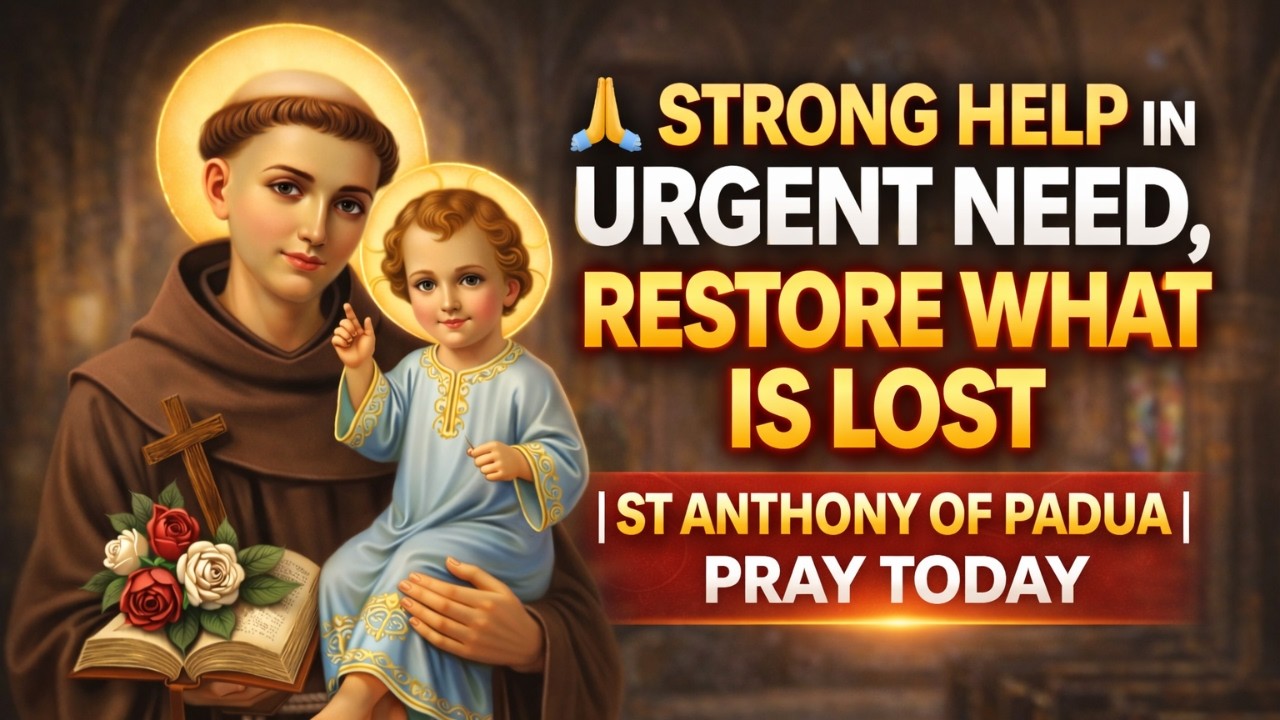 STRONG HELP IN URGENT NEED, RESTORE WHAT IS LOST. ST ANTHONY OF PADUA - DEVOTION PRAYER