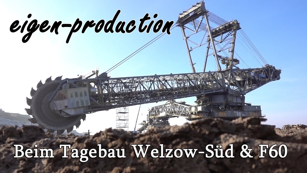 Im Tagebau WELZOW SÜD und im Besucherbergwerk F60